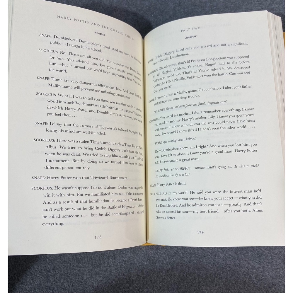 Harry Potter and the‎ Cursed Child Book Hardcover 1st Edition No Dust Jacket EUC - Picture 6 of 7
